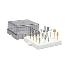 Autoclavable BurButler dental bur organizer with silicone base - White 25-Hole. Curion Dental