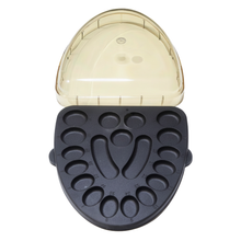LaminateButler dental organizer tray with restorations and tools.