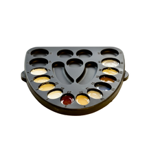 LaminateButler dental organizer tray with restorations and tools.