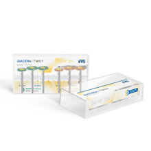 Diacera® (HP) by EVE are precision diamond-impregnated polishers engineered specifically for zirconia. TWIST Mix Set