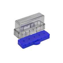 Autoclavable BurButler dental bur organizer with silicone base - Blue 5-Hole. Curion Dental