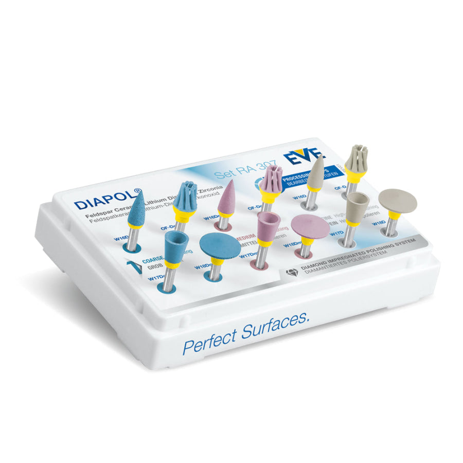 EVE Dental Universal Polishing Set – RA 101 For Ceramic, Metal, Composites