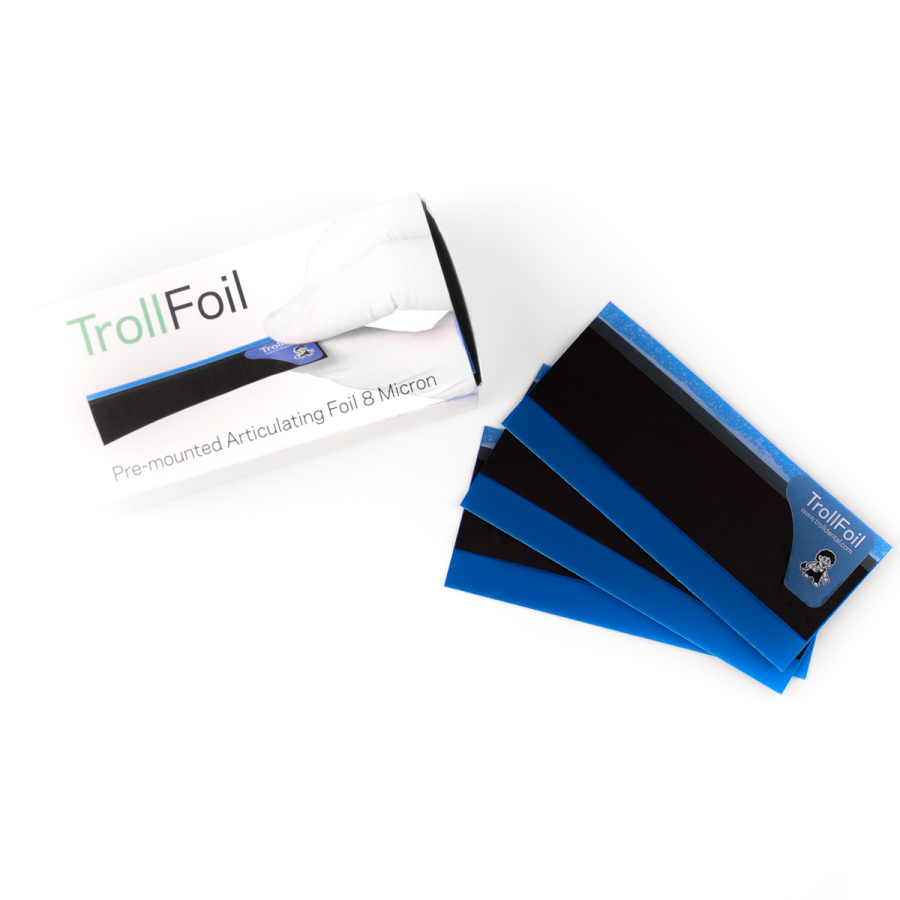 TrollFoil™ Articulating Foil, Ultra-Thin, Mounted Occlusal Indicator ...