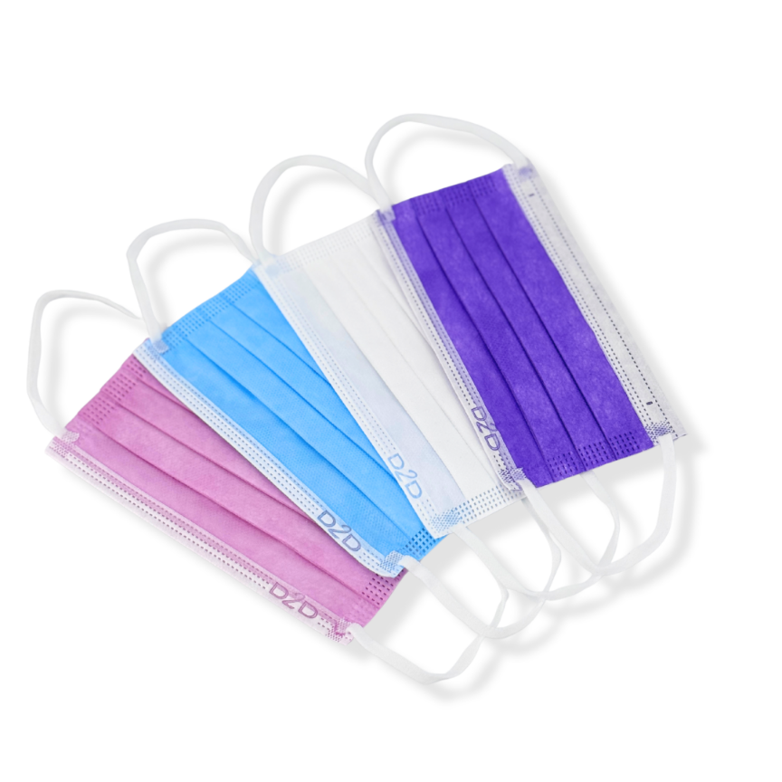 D2D SafeFit Premium Surgical Masks - ASTM Level 3
