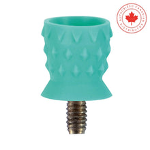 Short Screw-In Prophy Cups - Turbine Blade Soft / 100 Green/Turquoise Prophylaxis