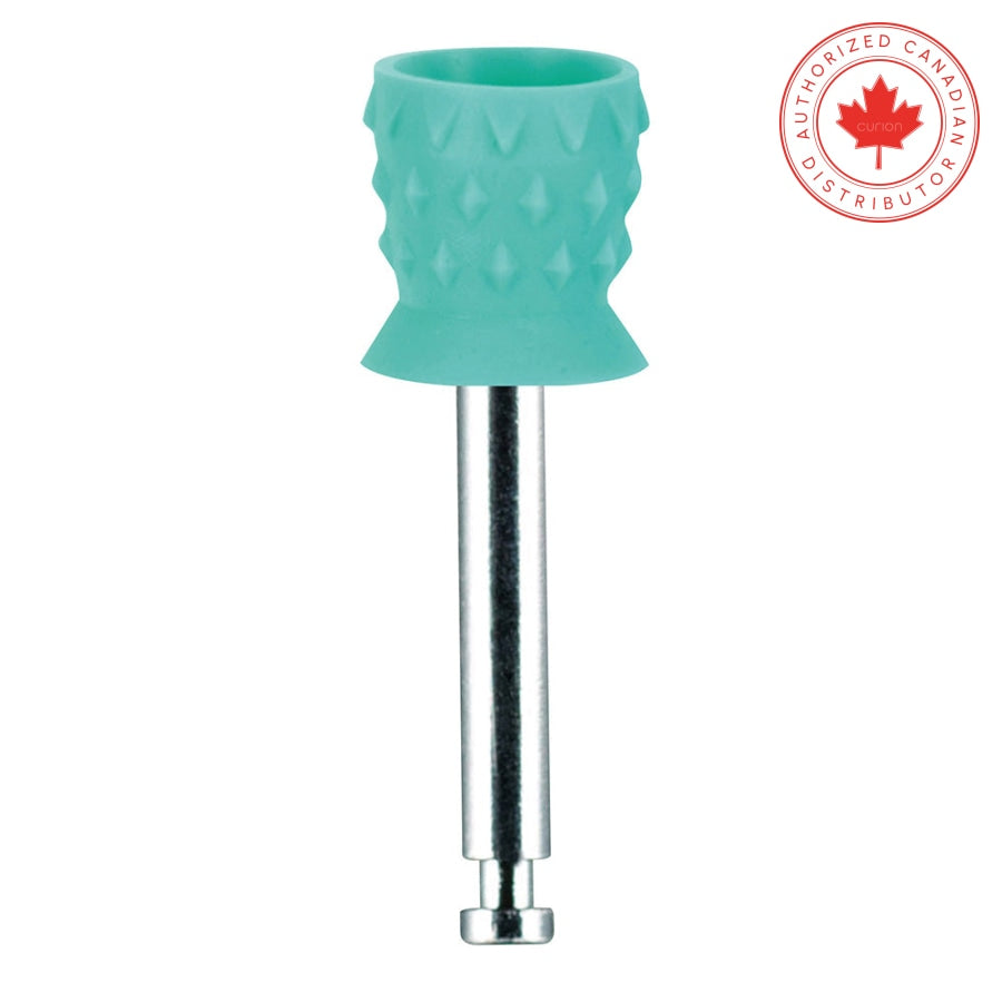 Short Prophy Cups Ra - Metal Shank Turbine Blade Soft / 100 Green/Turquoise Prophylaxis