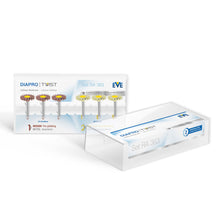 DIAPRO (RA) d'EVE est un système de polissage imprégné de diamant spécialement conçu pour le disilicate de lithium, TWIST Set