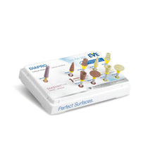 DIAPRO (RA) d'EVE est un système de polissage imprégné de diamant spécialement conçu pour le disilicate de lithium, Mix Set