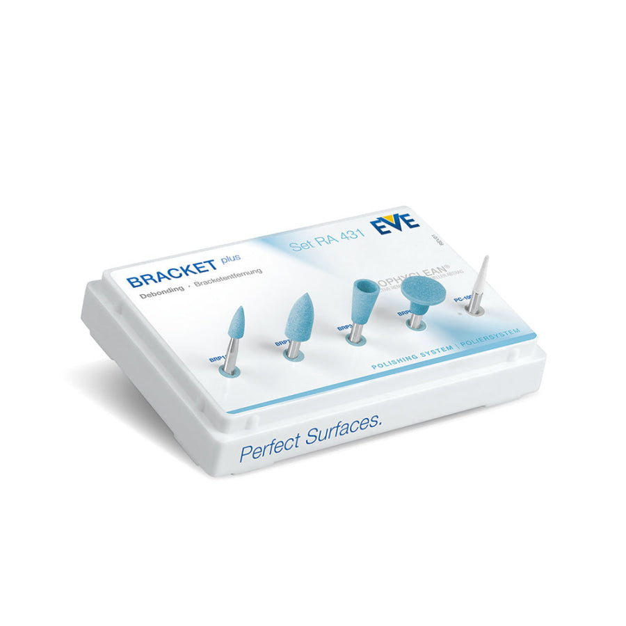 Kit EVE™ Bracket Plus (RA) pour l'élimination des restes de collage après le décollement des appareils ortho.