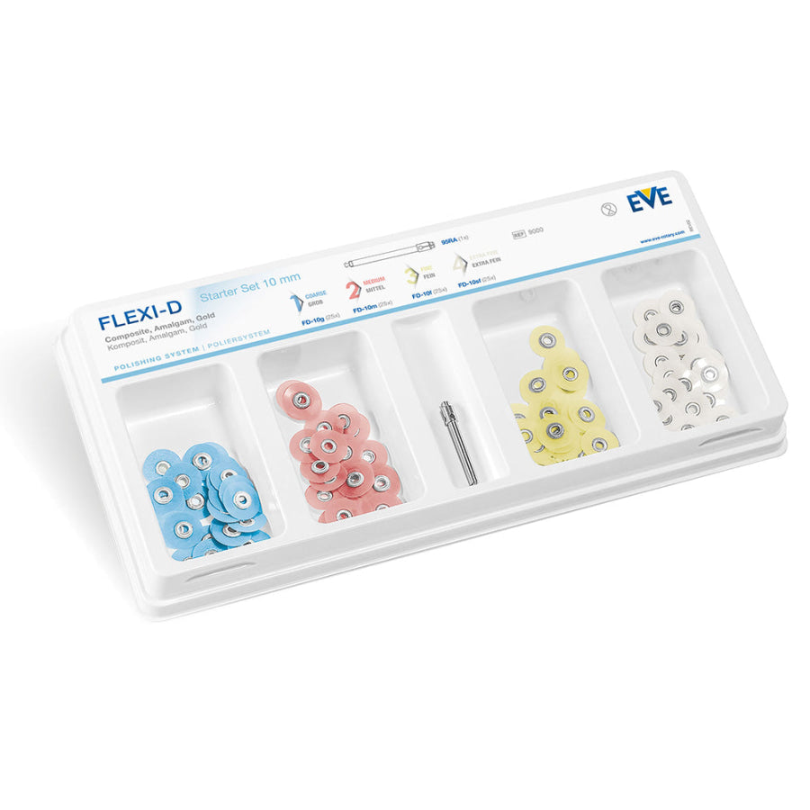 EVE™ FLEXI-D (RA) Disques de polissage pour composite, kit de démarrage 10mm