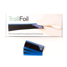 Bandes TrollFoil™ ultrafines pour un marquage précis du contact occlusal sur les dents humides ou sèches, Trollfoil Blue 8 Microns Refill / 100/Pk. 