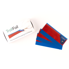 Bandes TrollFoil™ ultrafines pour un marquage précis du contact occlusal sur les dents humides ou sèches, Trollfoil Red 8 Microns Refill / 100/Pk. 
