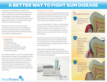 Brochure d'éducation des patients sur la méthode Perio Protect®.