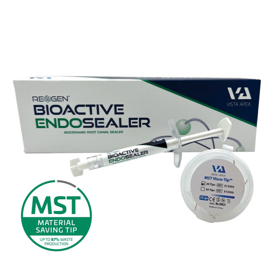 REGEN™ Bioactive EndoSealer - une pâte bioactive injectable à utiliser avec le Visco-Tip MST de Vista, qui permet d'économiser du matériel.