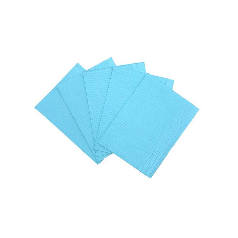 D2D PLUS Bavoirs dentaires - CASE (500 pièces, bleu) - D2D HealthCo.