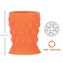 Les cupules Prophy Premium Plus™ Short sont sans latex, ont une conception de lame de turbine pour réduire les éclaboussures. Type encliquetable.