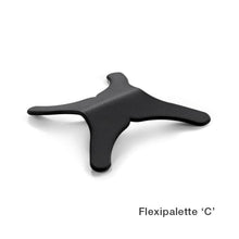 Contraste pour photographie dentaire Flexi-Palette™ de Smile Line et StyleItaliano™, autoclavable, avec noyau flexible et revêtement doux au toucher, FlexiPalette - Forme C.