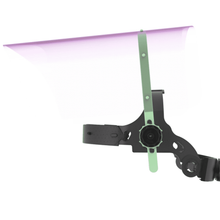 Ambience™ Face Shield - Écran de protection avec harnais de tête. Utilisé avec ou sans loupes. Entièrement réglable. Anti-rayures et sans éblouissement.