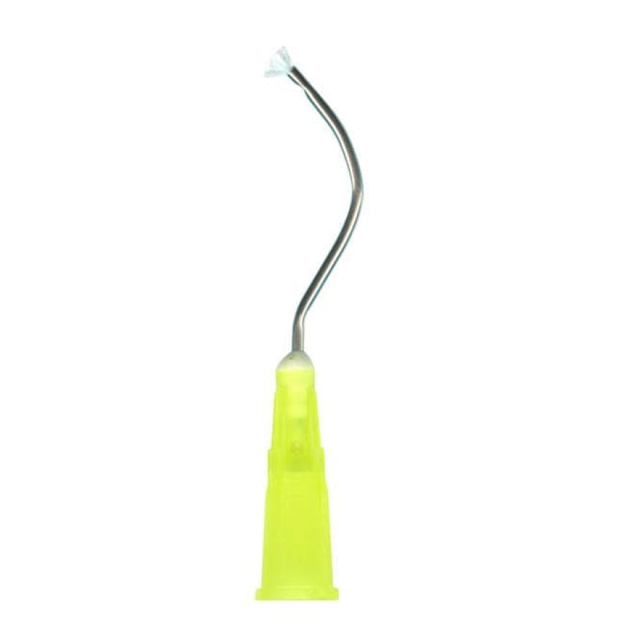 Stat-Flo™ Hemostatic Dental Brush Tip Applicator. Canule incurvée pour une visibilité optimale, embout de brossage à extrémité rembourrée, embout luer lock universel | Curion Dental