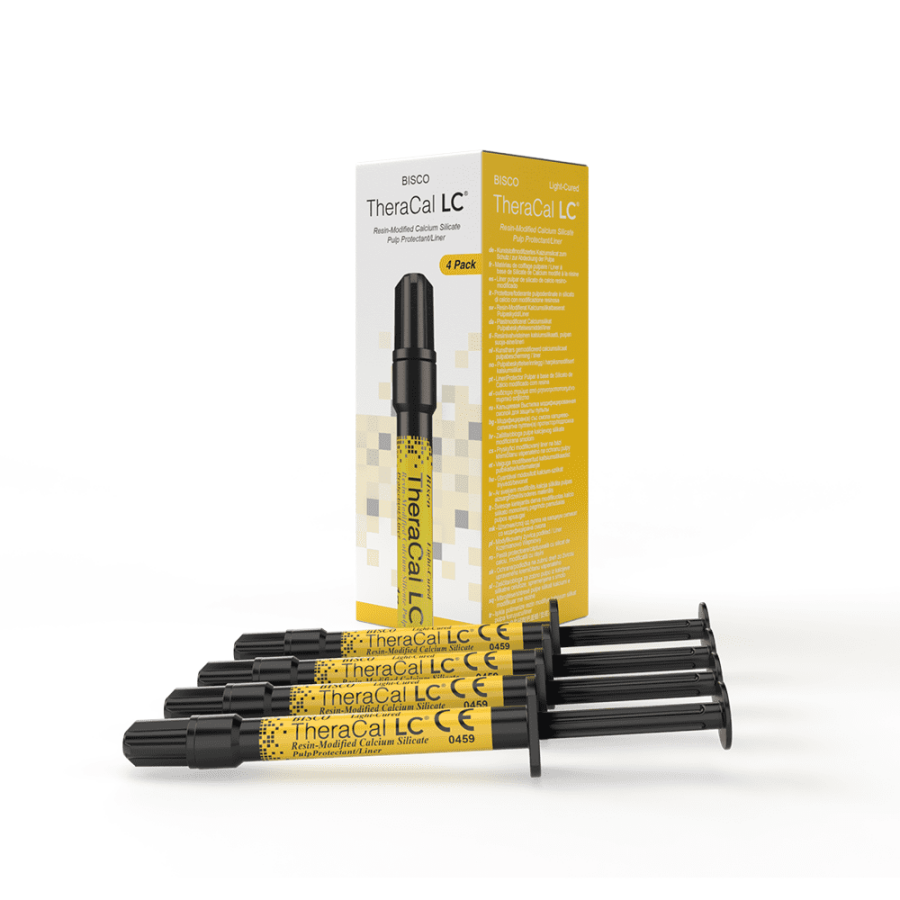 BISCO TheraCal LC® Silicate de calcium, protecteur de pulpe, kit de 4 seringues