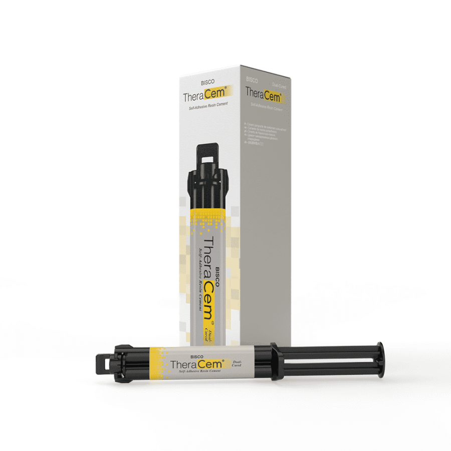 TheraCem® Self-Adhesive Resin Cement, Dual-Syringe 8g Mélangé, à double durcissement, contient du MDP